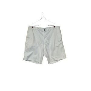 Cubavera Men Shorts Chino Flat Front Linen Blend Light Weight White Size XXL NWT